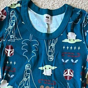 Hanna Andersson Star Wars Mandalorian Holiday/Christmas 2 pc Pajama Set